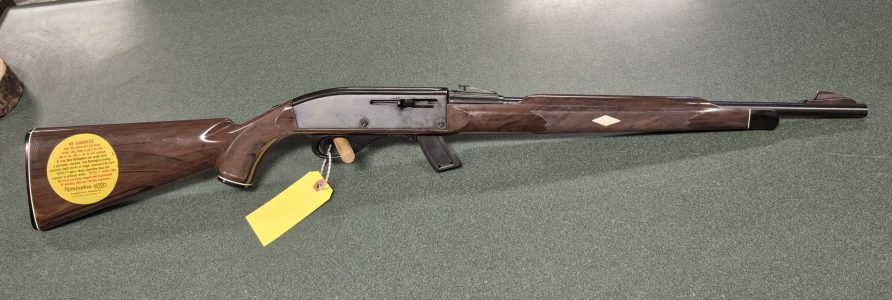 Very nice 70's model Remington Synthetic 10-C with original stickers and 19 5/8" barrel $600