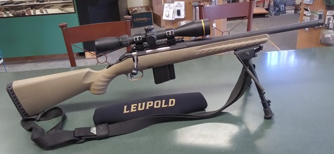 Nice used Ruger American Ranch 6.5 Grendel that comes with Leupold scope, harris bi-pod, sling $675