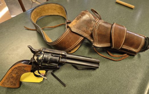 Nice used Traditions 1873 45 lc revolver with Cowboy Fast Draw rig $425