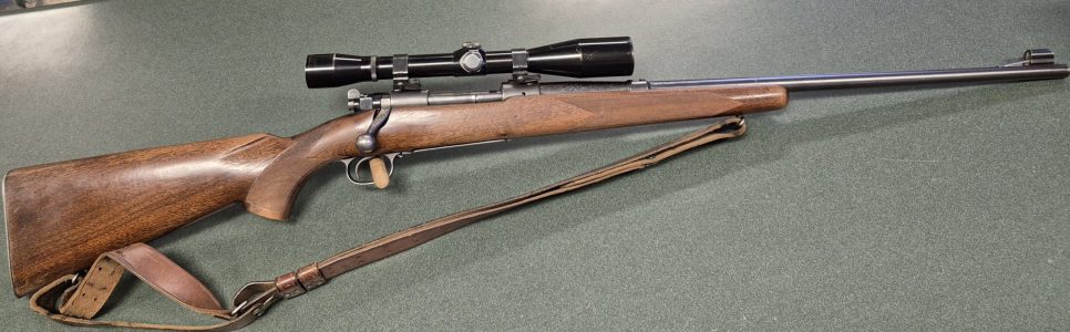 Nice Winchester model 70 pre-war 1941 30-06 with 24" barrel, scope and sling $950