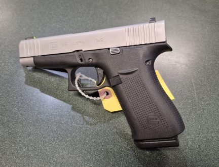 Glock 48 9MM 4.17" 10-RD, 2 magazines, box Ameriglo Cap Sights $475