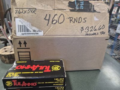 460 Rounds Tula 7.62x54R ammo $326